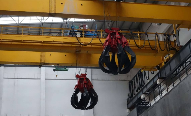 起重設備雙繩和四繩抓斗起重機鍍鋅鋼絲繩繞法圖示