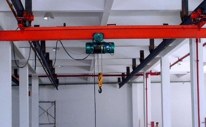 LX型電動單梁懸掛起重機照片